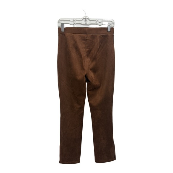 Sanctuary Brown Abbey Leggings Pullover Ankle Slit Faux Suede Size Small - Picture 8 of 10